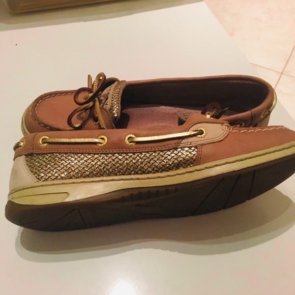 Women’s Sperry Angelfish Gold Glitter Shoes - Picture 6 of 6